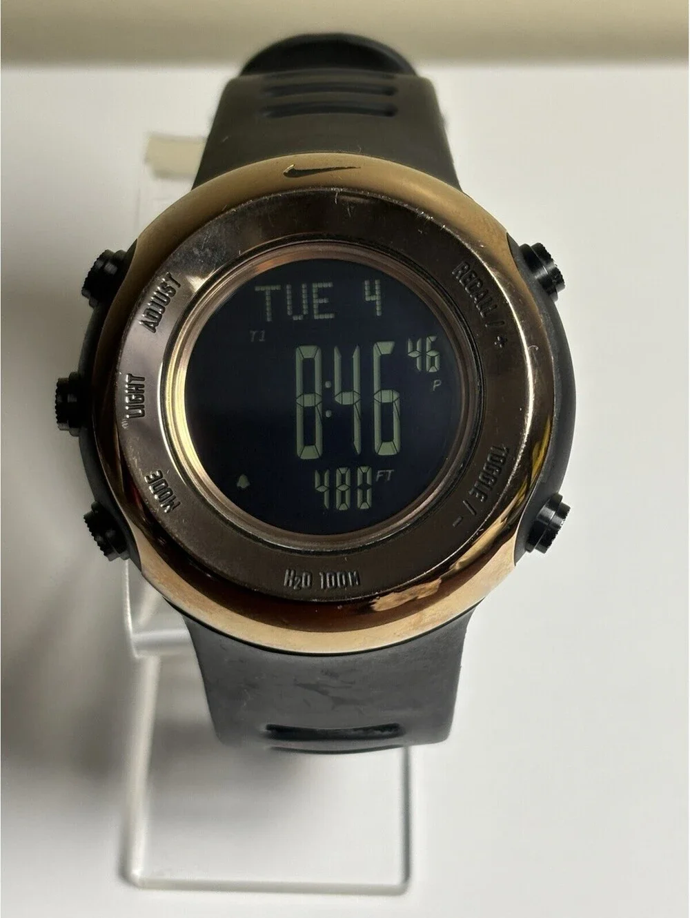 Nike OS Alti-Compass LE Watch from the Nike Oregon Series - WA0053 Gold & Black